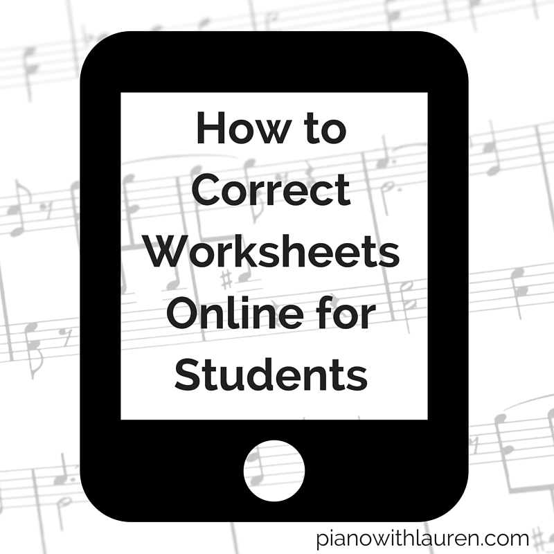 How to Correct Worksheets Online for Students