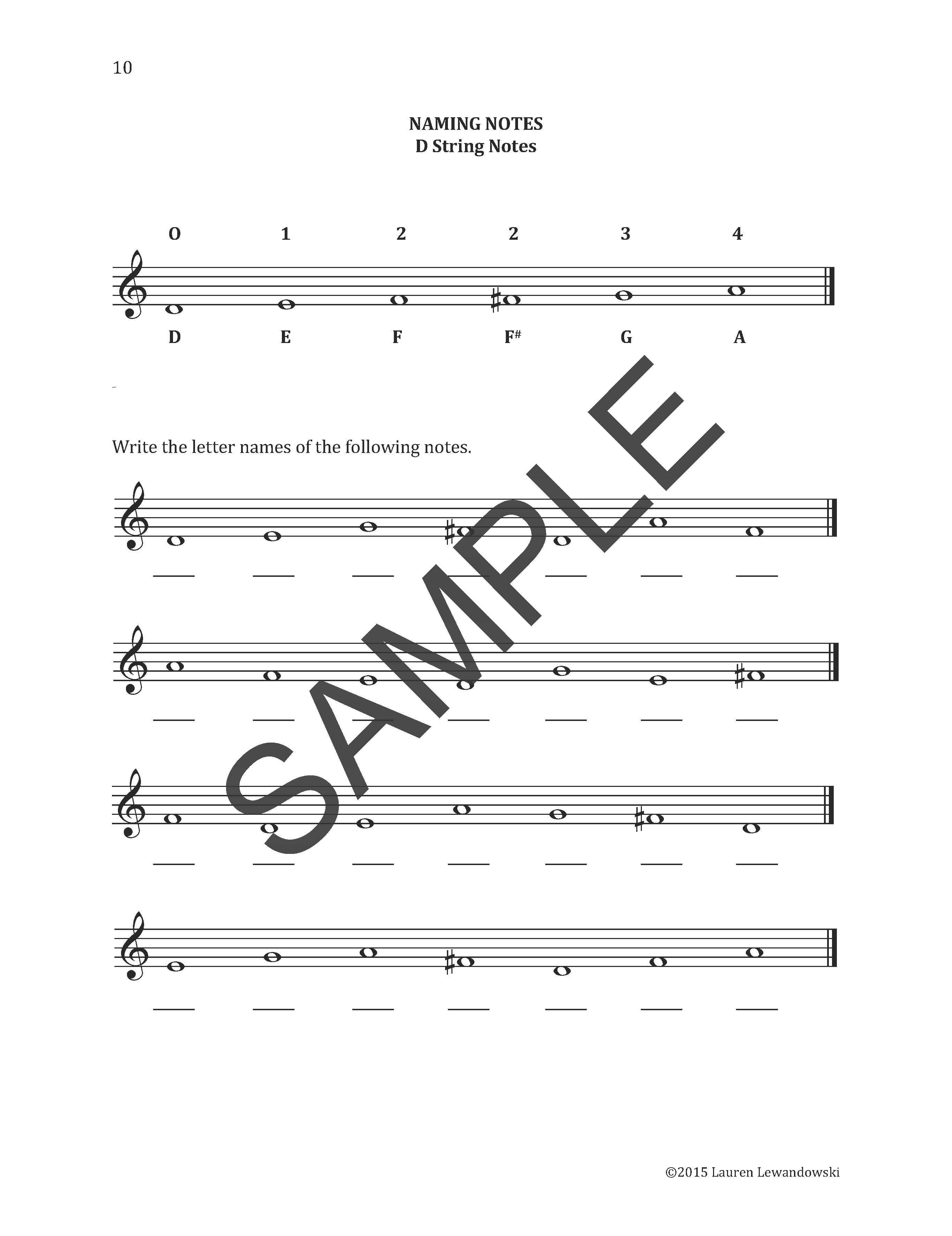 Prep B Violin Workbook | Piano with Lauren