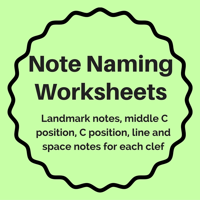 Note Naming Worksheets | Piano with Lauren