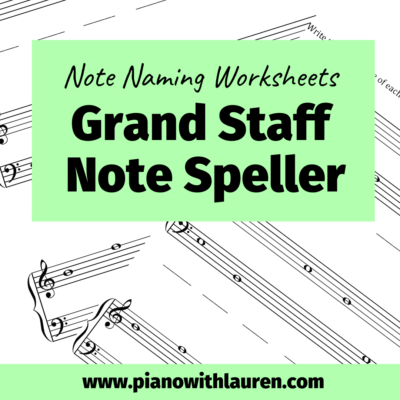 grand staff note speller