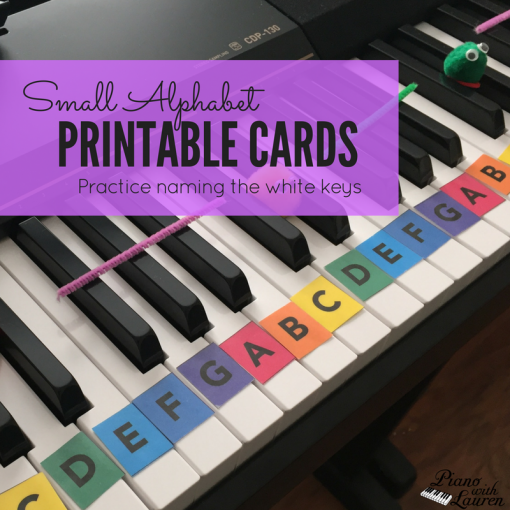 Small Printable Alphabet Cards - Piano With Lauren