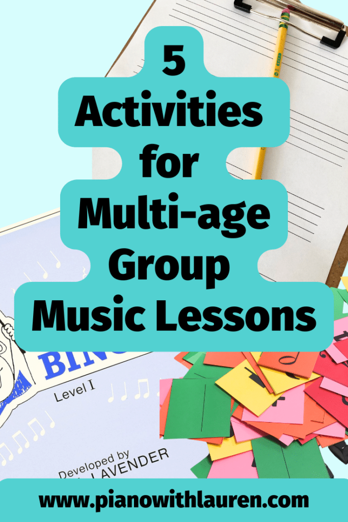 multi age group music lesson