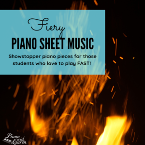 fiery piano sheet music