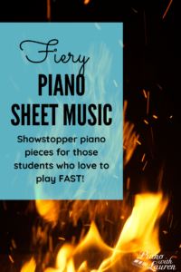 fiery piano sheet music