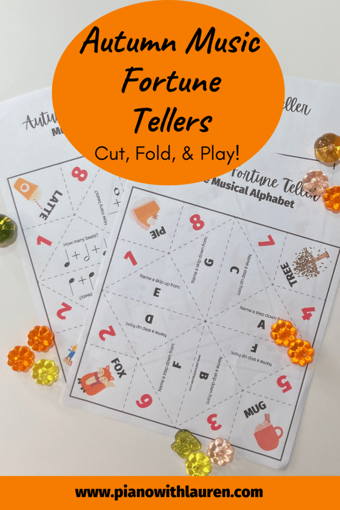 autumn fortune tellers music game