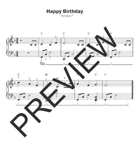 Happy Birthday Piano Sheet Music | Arrangments for Easy to Advanced