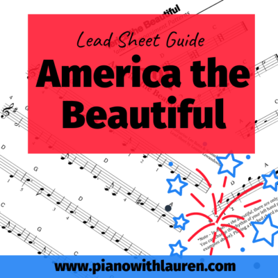 america the beautiful lead sheet