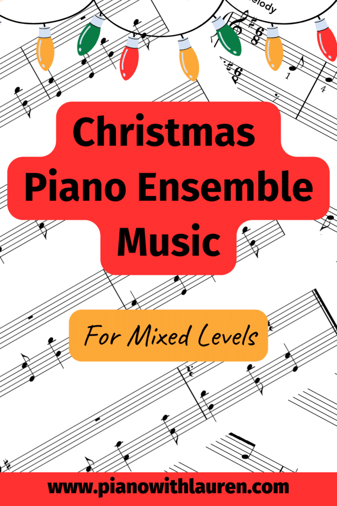 christmas piano ensemble music