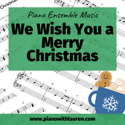 we wish you a merry christmas piano ensemble music