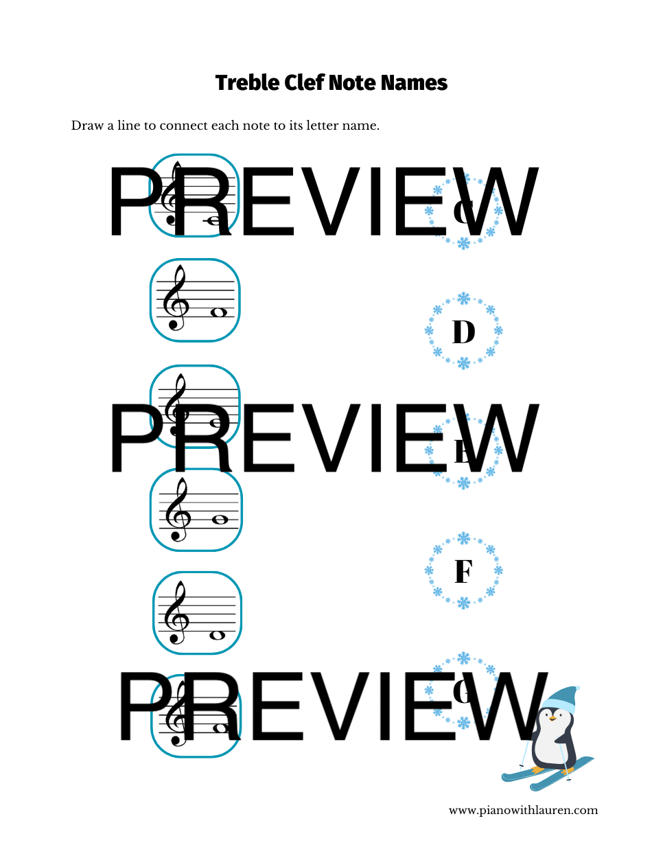 winter music worksheets for beginners