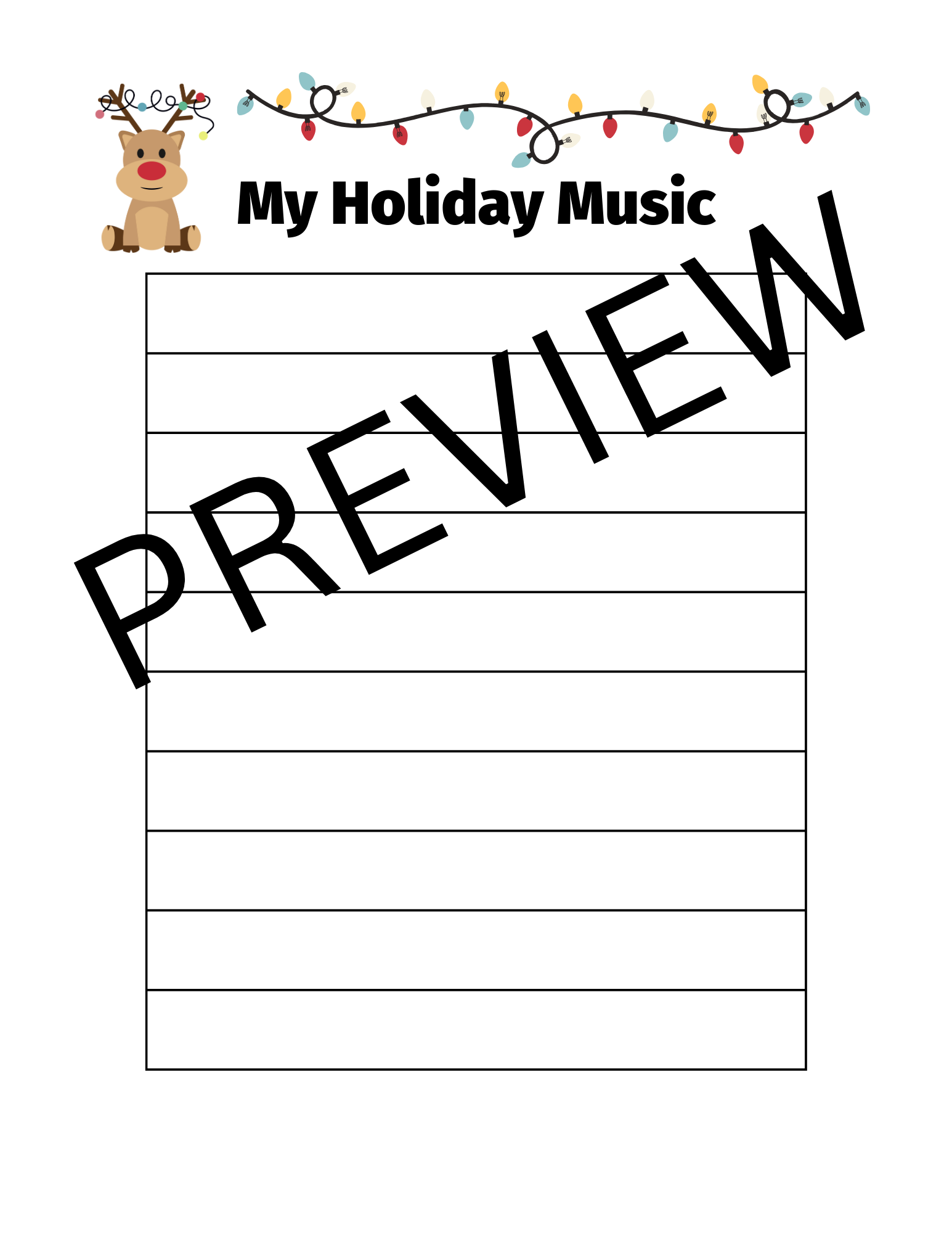 My Holiday Music preview