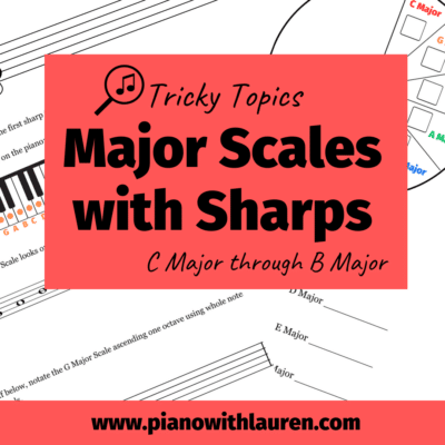 major scales with sharps worksheets