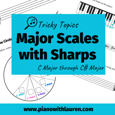 major scales with sharps worksheets